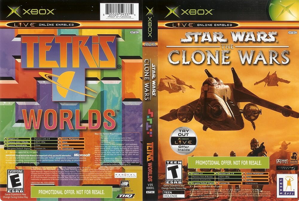 Star Wars: The Clone Wars/ Tetris Worlds